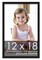12x18 Simple Black Picture Frame - UV Acrylic, Foam Board Backing, Hanging Hardware